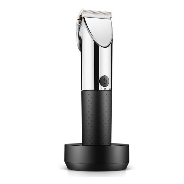 Tondeuse à Cheveux Professionnel Sans Fil noir avec LED Affichage Pour Hommes