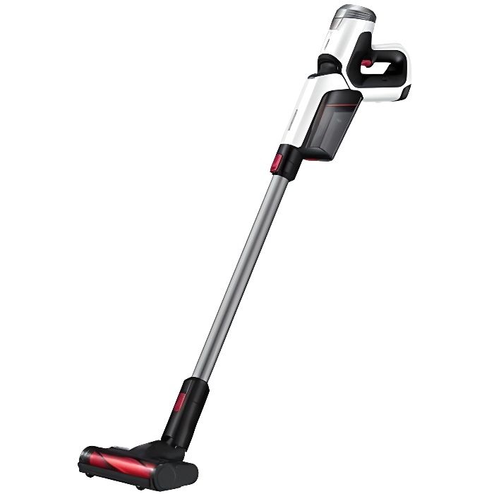 Samsung POWERstick PRO, Sec, HEPA, Cyclonic-filtering, 82 dB, 0,35 L, Noir, Rouge, Acier inoxydable