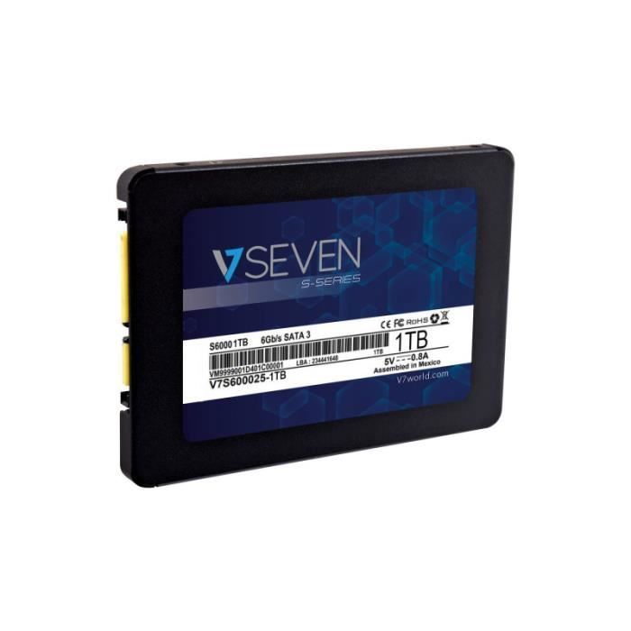 v7 ssd interne 1 to nand 3d s6000 - sata iii 6 go-s, 2,5\