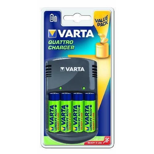 Varta Quattro Chargeur + 4 Piles AA 2100 MAH Re…