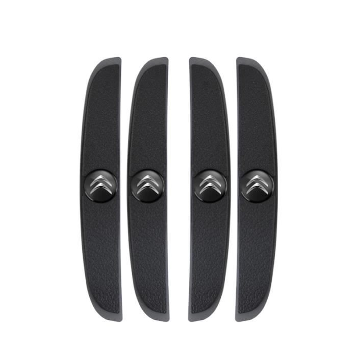 A Black -4 pièces en caoutchouc Anti Collision bande voiture porte rétroviseur protecteur autocollants pour citroën C1 C2 C3 C4 C5 C