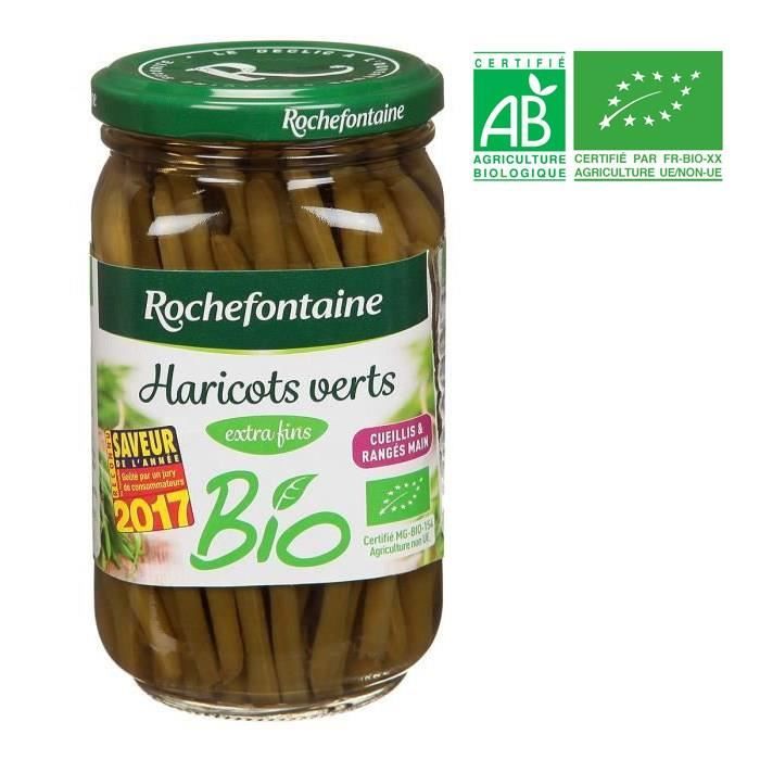 Haricots verts extra-fins bio 180 g Rochefontaine