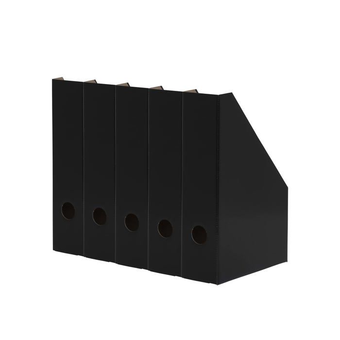 Range-revues LANDRE Lot De 5 - Carton Solide Format A4 - 5 Couleurs Vive - Idéal Bureau Et Maison