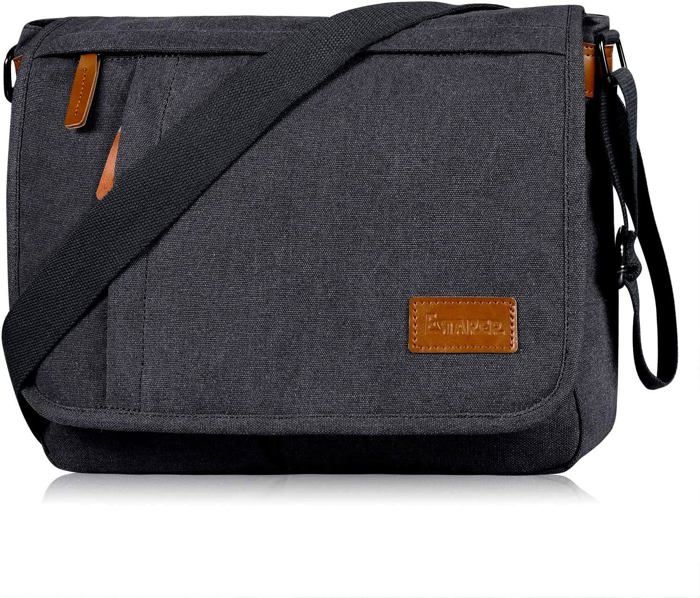 Sacoche pour ordinateur portable 17,3 pouces, imperméable et résistante à l'usure, élégante et polyvalente, noire - Bagagerie - Maroquinerie