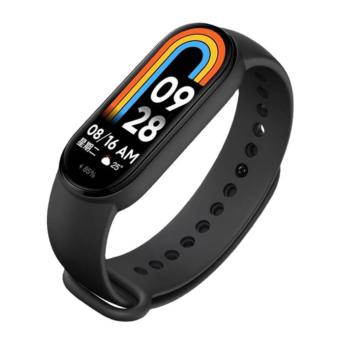 Bracelet pour Xiaomi Mi Band 5/Xiaomi Mi Band 6/Xiaomi Mi Band 7 Souple Silicone couleur Noir - Visiodirect -