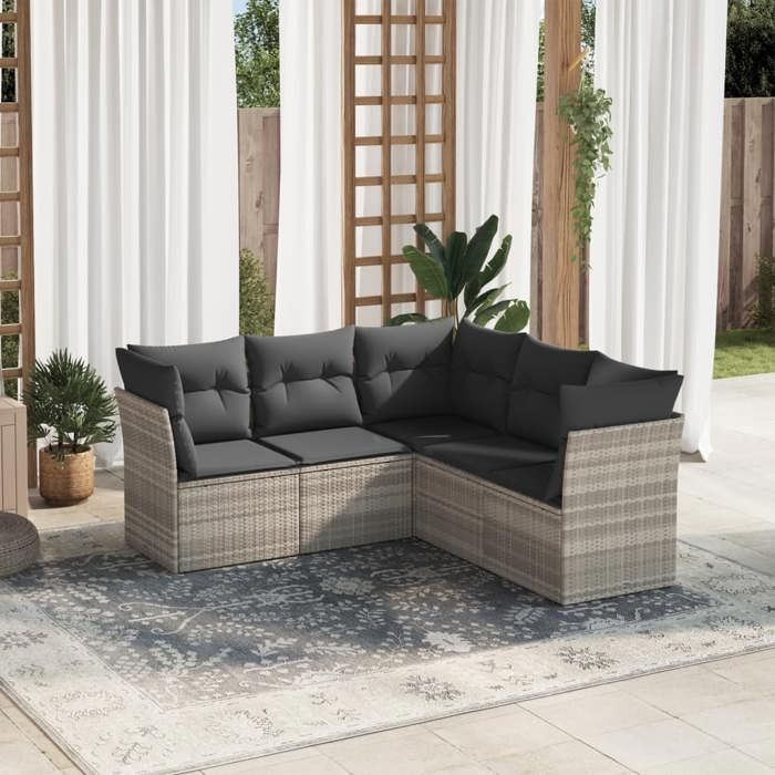 vidaXL Salon de jardin 5pcs - vue 2