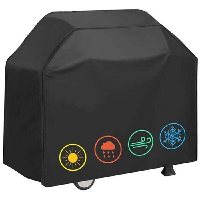 Housse Barbecue Exterieur210D Oxford Housse BarbecueCouverture de Grill Anti-Vent/Anti-UV/Anti-leau/Anti-lHumidité/Antipoussièr