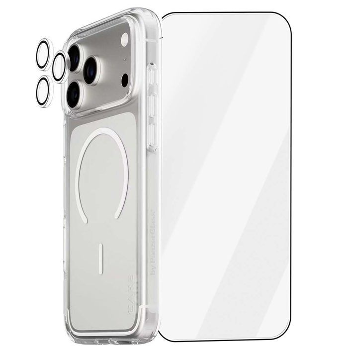 Pack de Protection - PANZER GLASS - iPhone 17 Pro Max - Coque rigide - Film de protection - Anneaux photo