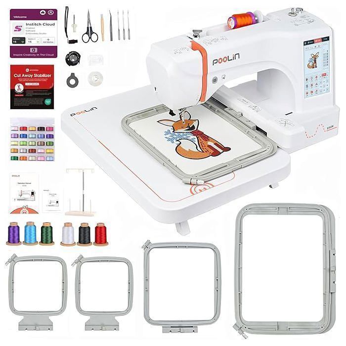 PooLin EOC06 Embroidery Machine - Machine à broder - 