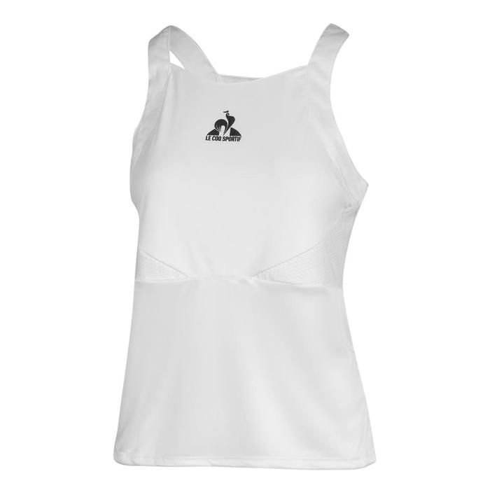 Top Blanc Femme Le Coq Sportif Tennis Pro