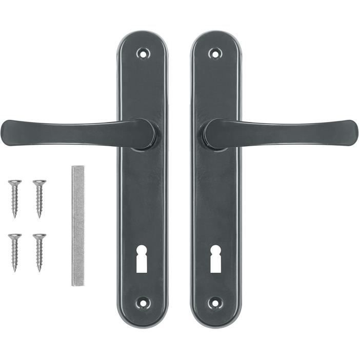 Yerozhui Poignée de porte intérieure pour Mercedes W204 X204 Classe C, Argent mat, Côté gauche, Kit de remplacement, OE-compatible avec #2047201763, 2047202763, 2047201171, Facile à installer