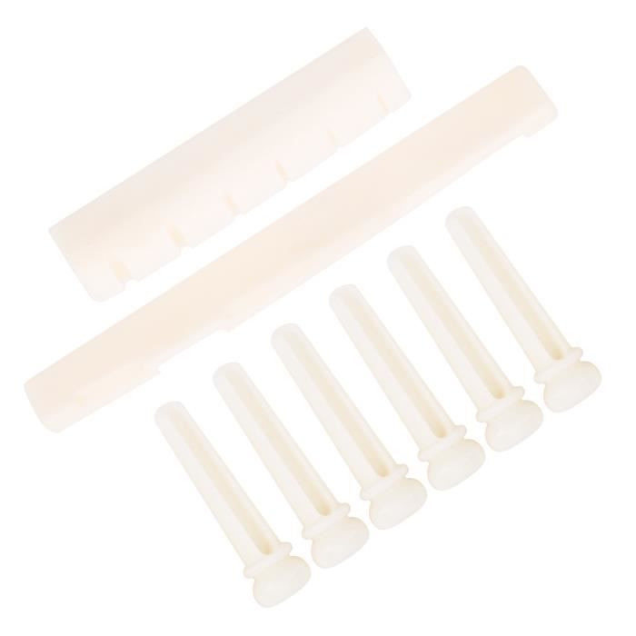 Écrou De Guitare Acoustique à 6 Cordes Et écrou En Os Pré-fendu Avec