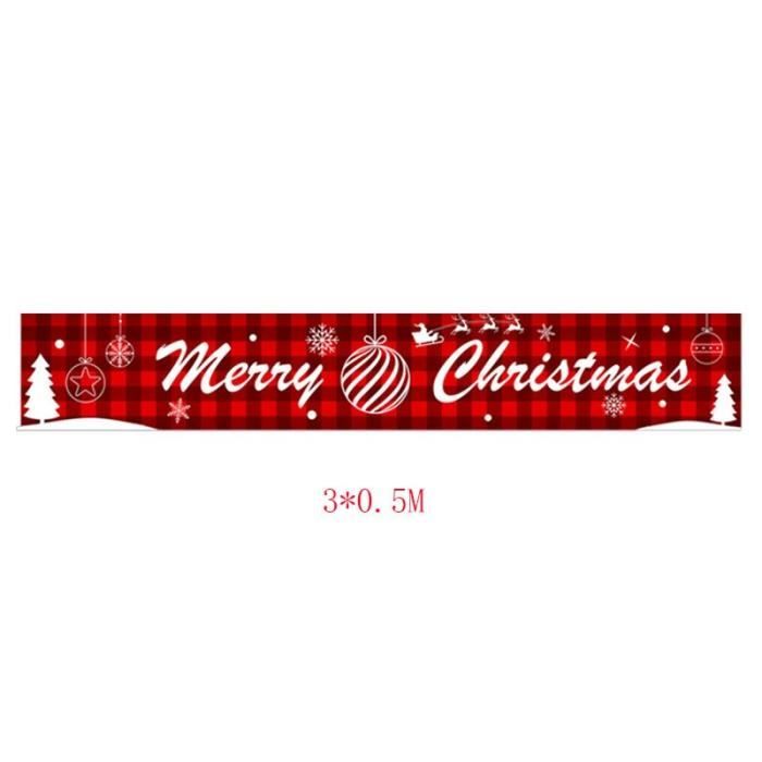Banderole Joyeux Noël 3 X 0,5M Bannière Alphabet Heureux Guirlande Fête D