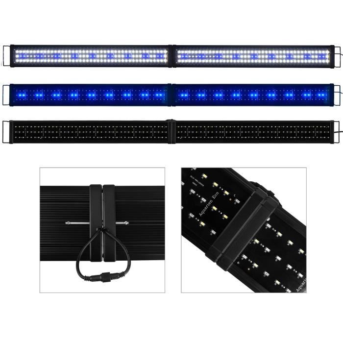 Aquarien Eco Rampe LED Aquarium 180CM Lampe BlancBleu SMD 2 Modes