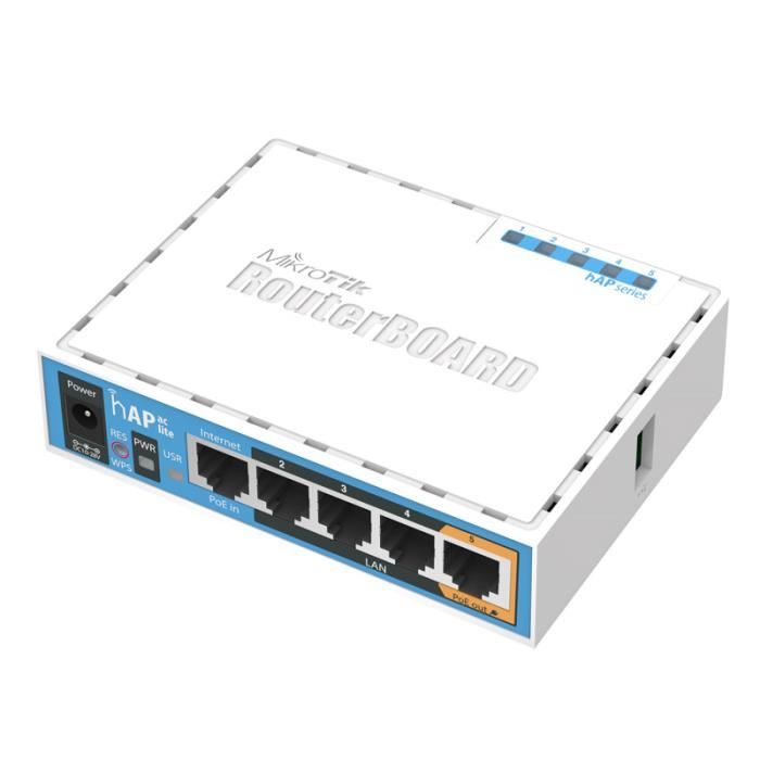 Mikrotik hAP AC Lite RB952Ui-5ac2nD Wireless AC Router (International version)