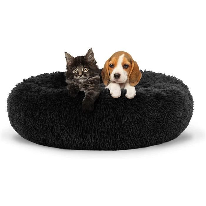 Knowlife Panier Donut Pour Chien | Lavable Chaud Rond Canapé Chat