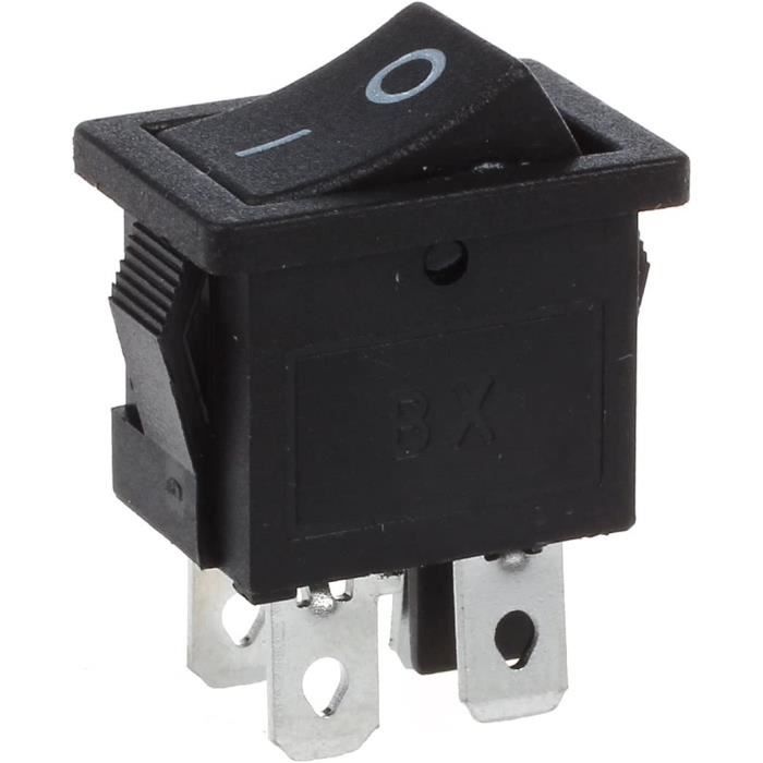 Interrupteur à Bascule DPST Sourcing Map - 4 Terminals ON/OFF 20A/125V 22A/250V