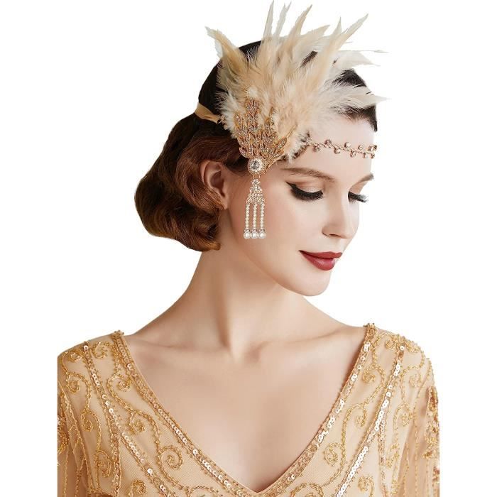Accessoires cheveux années 20  Bridal headband, Bridal headpieces