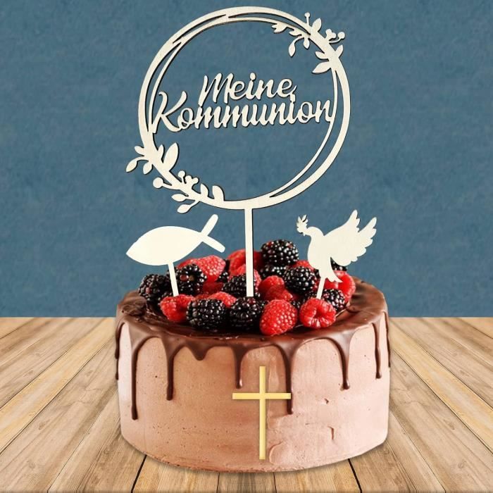 Pour gâteau de baptême avec breloque pour gâteau croix | Décorations de gâteau de baptême | Gâteau de communion - France
