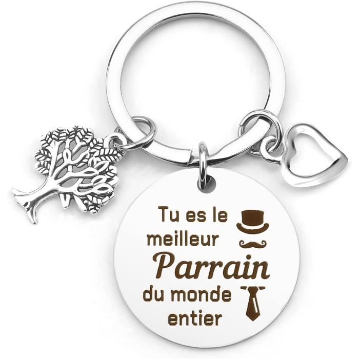 Porte-Clés Cadeau Crémaillère avec Text Personnalisé