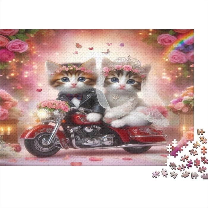 Puzzle Clementoni 1000 Pièces – HQC Kitty – 70 X 50 Cm – Fabriqué En Italie – Matériaux Recyclés – Compact Box