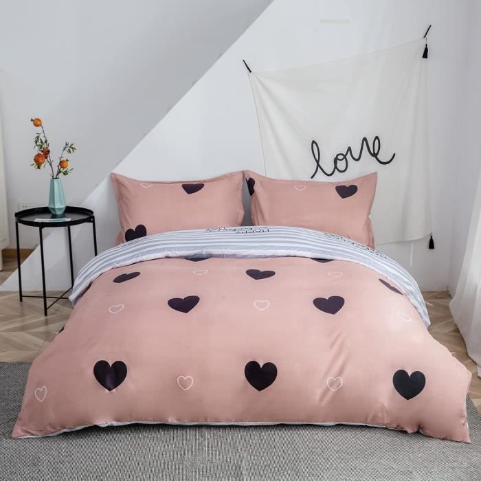 Housse de Couette - Noname - 200x200 cm - Microfibre - 2 Taies d