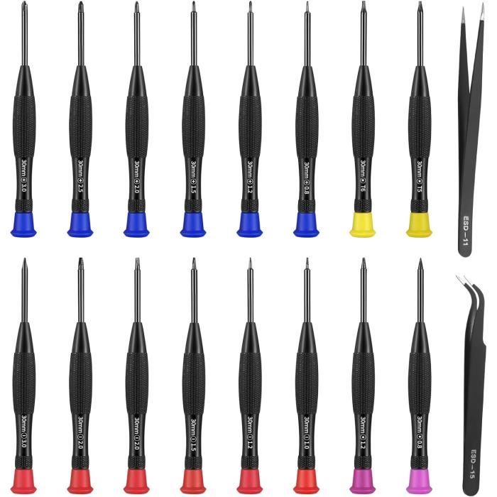 Coffret 101 Tournevis De Précision Magnétiques Avec Support – Rouge – Acier Chrome-Vanadium