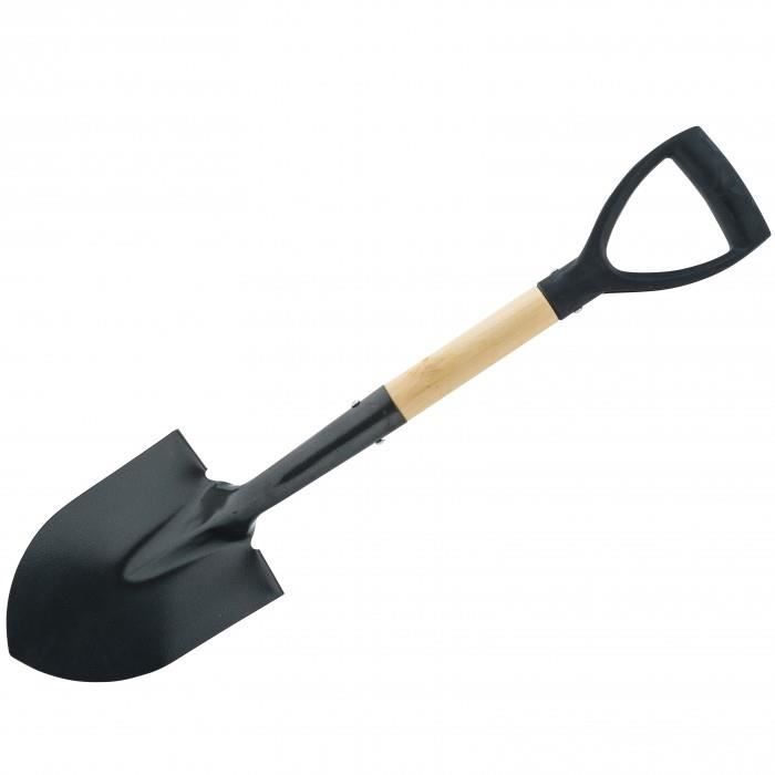 Pelle metallique avec manche en bois. Cette pelle est robuste, elle est ...
