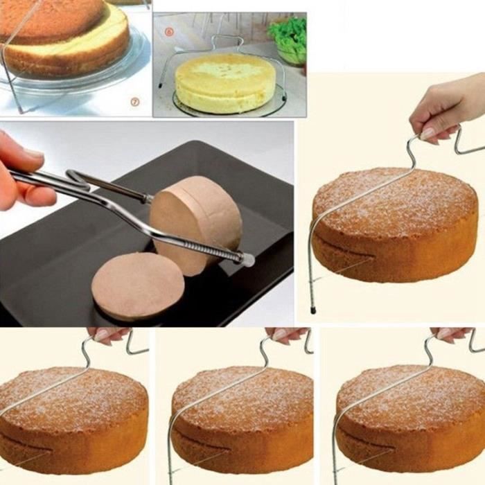 Outil Pour Couper Gateau Trancher Niveleur Decoration Fil Slicer Coupe Professionnelle Decorateur Cuisine Cdiscount Maison