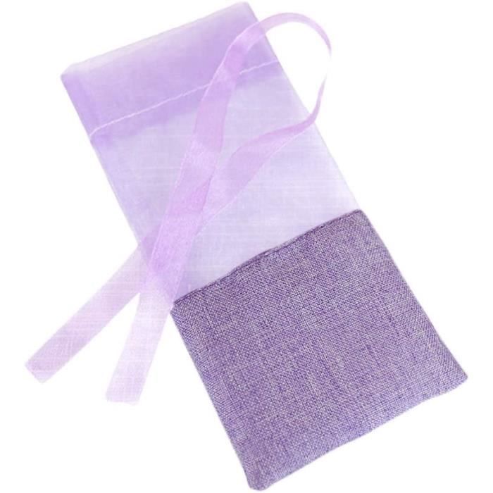 Sachets de Lavande Séchée 10 Sachets de Parfum Cordon de Lavande Sacs