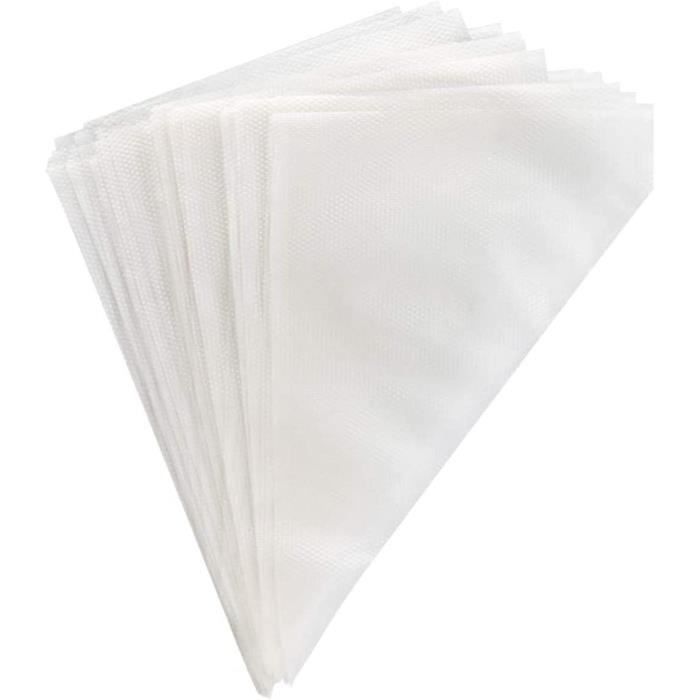 thermohauser Lot de 26 poches à douille jetables (plastique PE), adhérence maximale, vertes, 53 x 28 x 0,008 cm