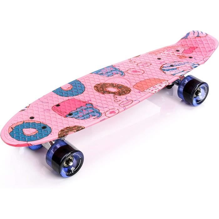 KHSKX Skateboard Cruser, Skateboard Complet rétro, Skateboard en