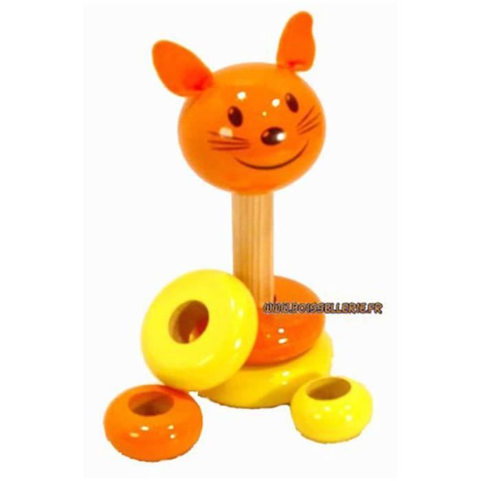 Pyramide En Bois Chat A Empiler Cdiscount Jeux Jouets