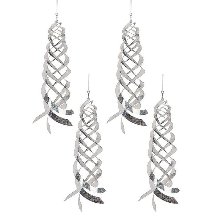 Lot De 10 Spirales Réfléchissantes Anti-oiseaux - Répulsif Extérieur Pour Jardin, Verger, Balcon - 5 Couleurs