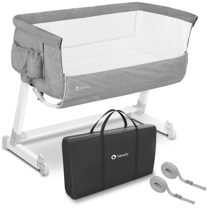 Lionelo Berceau Cododo Bebe Theo 2en1 Pliable Avec Matelas Et Accessoires Gris Cdiscount Puericulture Eveil Bebe