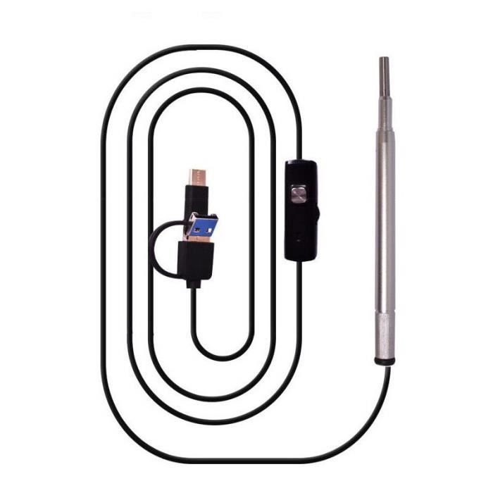 Caméra endoscopique USB OTG étanche pour PC et appareils Android