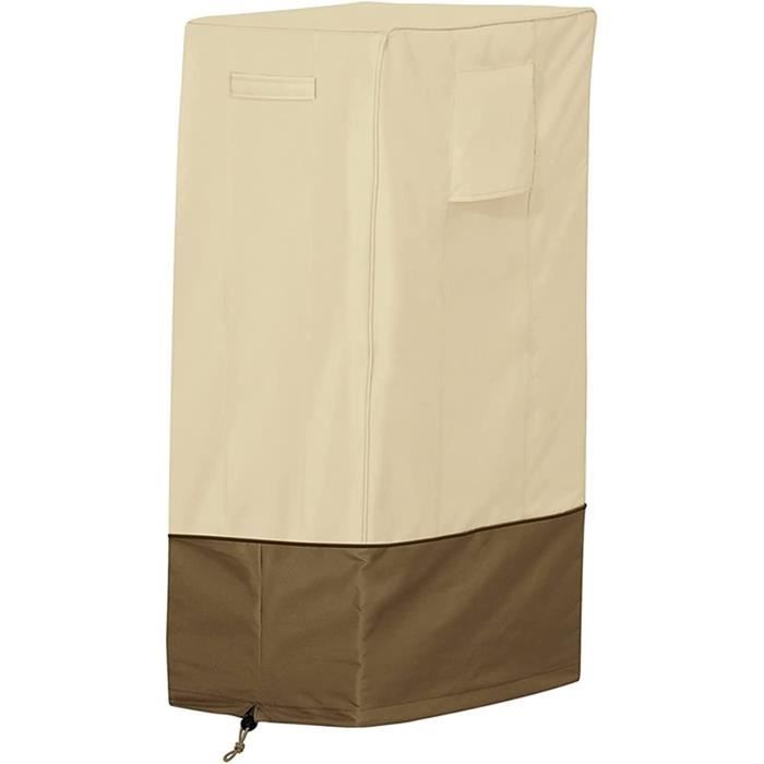 Housse Pour Barbecue Ronde TRAHOO - Couverture Résistante à L'eau Et à La Pluie - 58 Cm X 77 Cm