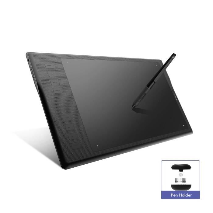 HUION Q11K V2 Tablette Graphique sans Fil de Sensibilité à la Pression de Niveau 8192 avec Un Stylet sans Batterie avec Une Fonction de Support de lInclinaison 