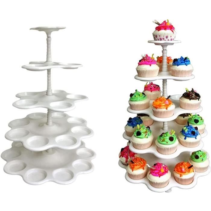 Displaypro 5 Étages En Acrylique Cupcake Présentoir Cup Cake Fête De Mariage-Saint-Jacques