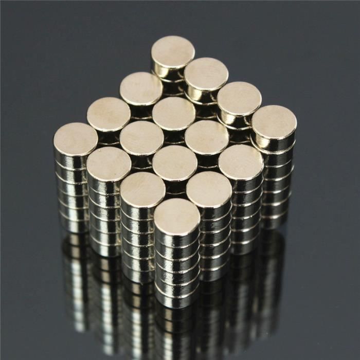 100pcs N50 forte superbe Magnets disques 6mm x 3mm terres rares néodyme