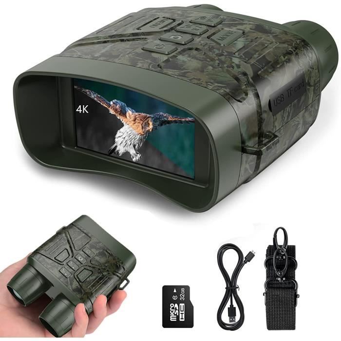 Jumelle Vision Nocturne 4K 36MP Relassy HD Portee de Lunette Vision Nocturne de 300m Rechargeable Lunettes Vision Nocturne Cdiscount Appareil Photo