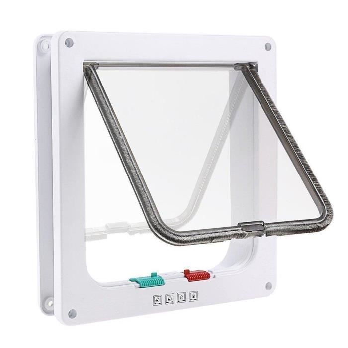 Pose Chatière Porte Pvc Iado Chatiere A 4 Positions Chatiere Pour Chat Avec Tunnel Cache