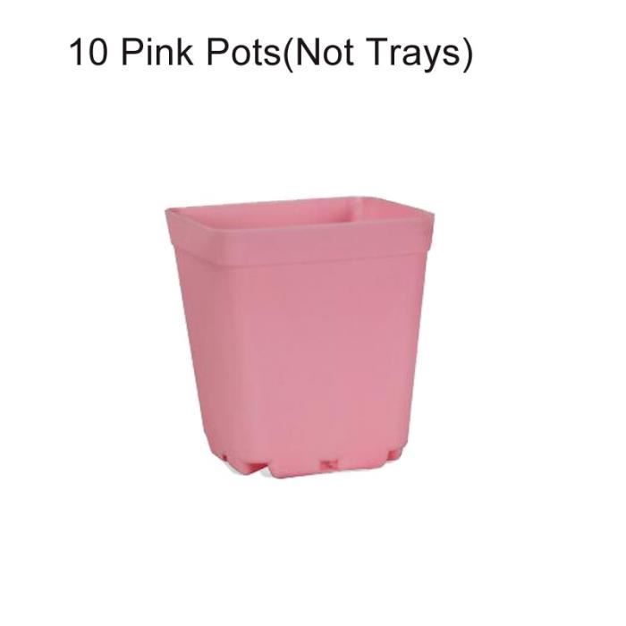 Pots violets de couleur Pots de fleurs épais disponibles , 10 pièces