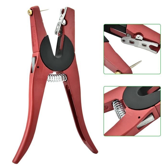 Pince à étiquettes D'oreille Pour Bétail - Aluminium - Pour Vache, Mouton, Chèvre, Porc - Avec Ressort Renforcé