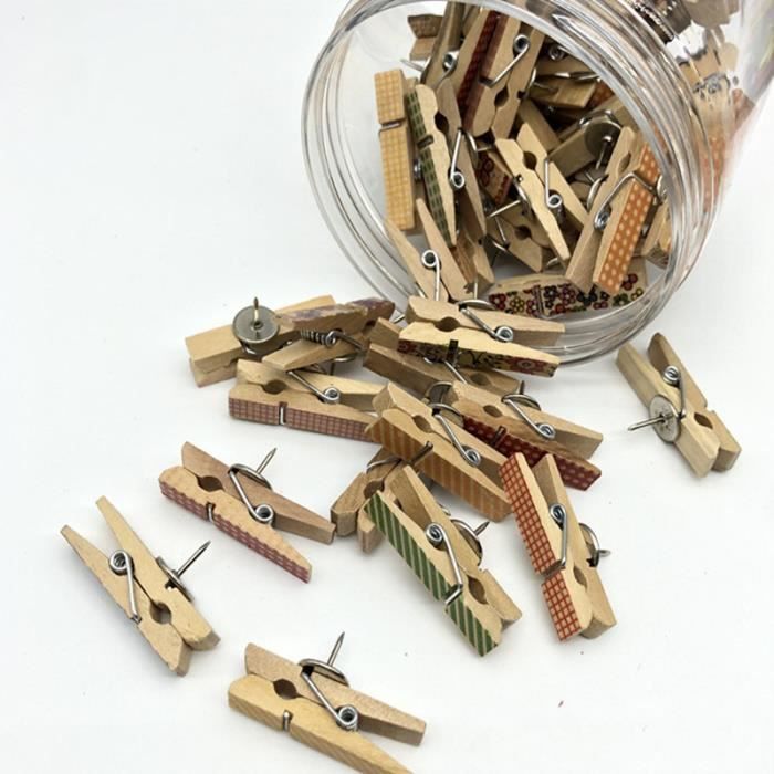 Pinces à Clipser Piquets En Bois Avec épingles, Netspower 50 Pinces à Clipser Piquets En Bois Avec épingles, Netspower 50