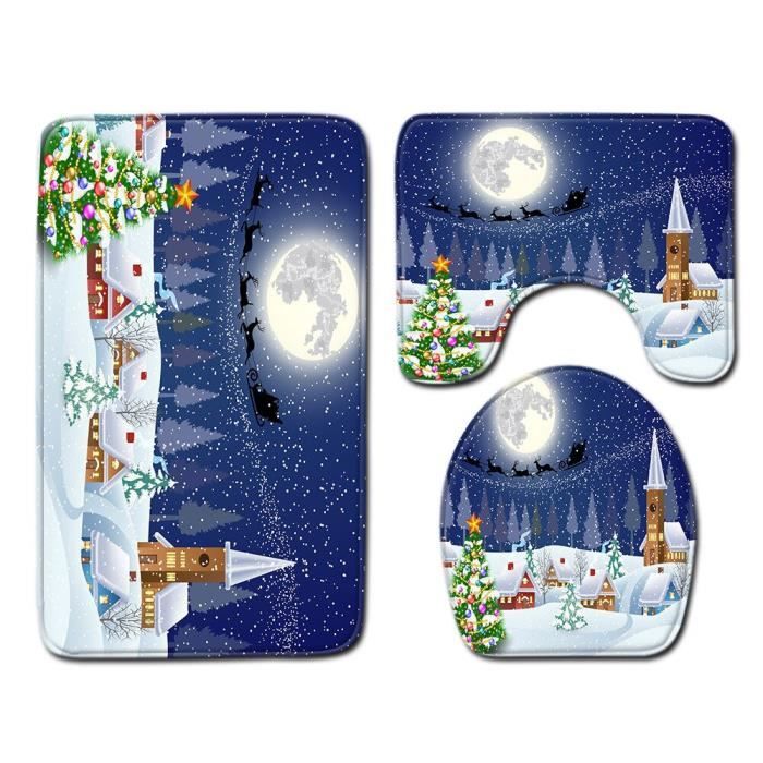 Autocollants De Noël Pour Abattant WC - 33 Stickers Festifs - Décorations Amusantes Pour Salle De Bain - 10