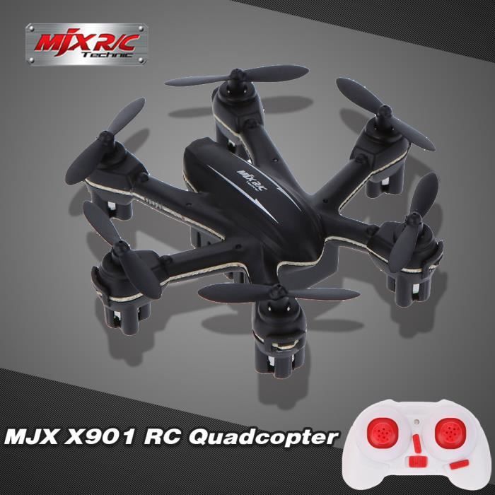 Drone Hexacopter MJX X901 Noir 4 canaux 6 Axes Gyro Flips 3D et Rolls RTF 30 Cdiscount Jeux Jouets
