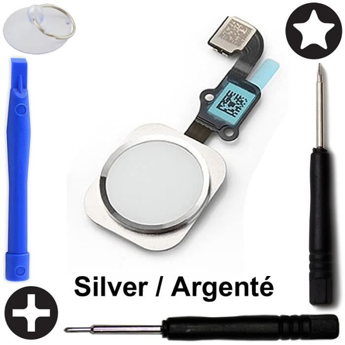 Bouton Home De Remplacement Pour IPhone 6 / 6 Plus - Blanc - Neuf Sous Blister