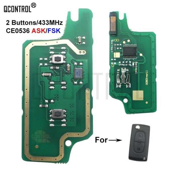 Taille Demander le signal Circuit imprimé de clé à distance, pour Peugeot 207 208 307 308 Partner CE0536 ASK-FSK Signal, pour 408