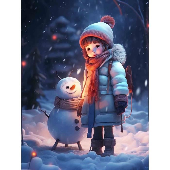 MWOOT DIY Noël Diamant Peinture Pendentif, Père Noël 5D Strass Diamond